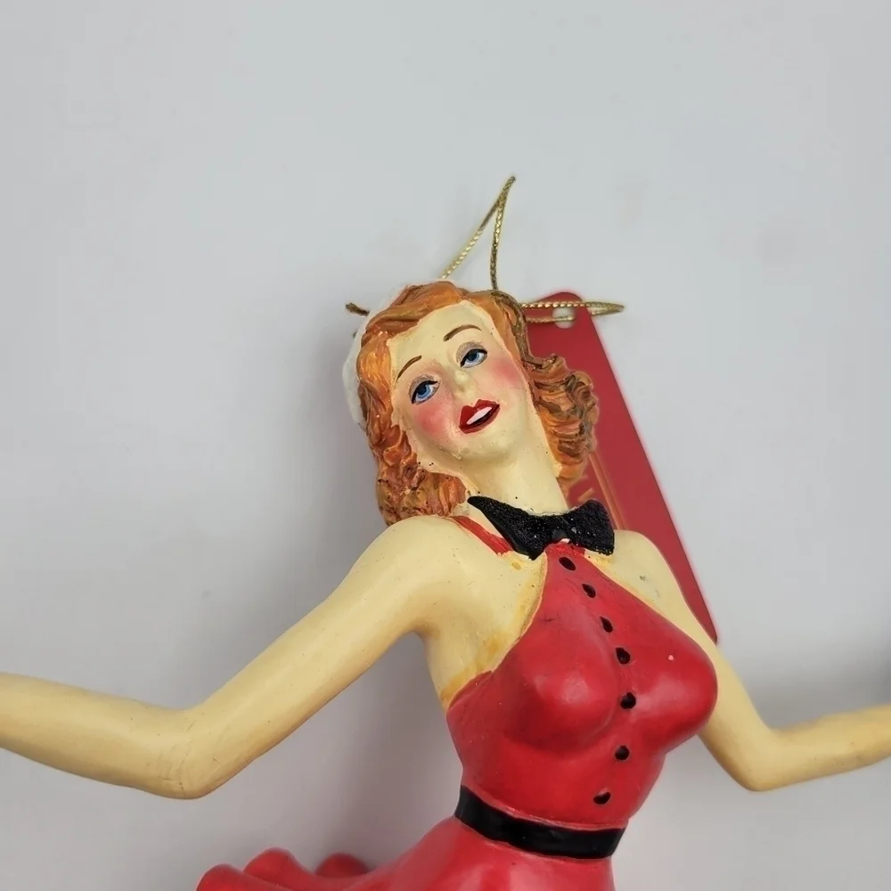 Vtg Winward Holidays Jazzy Female Ice Skater Christmas Ornament